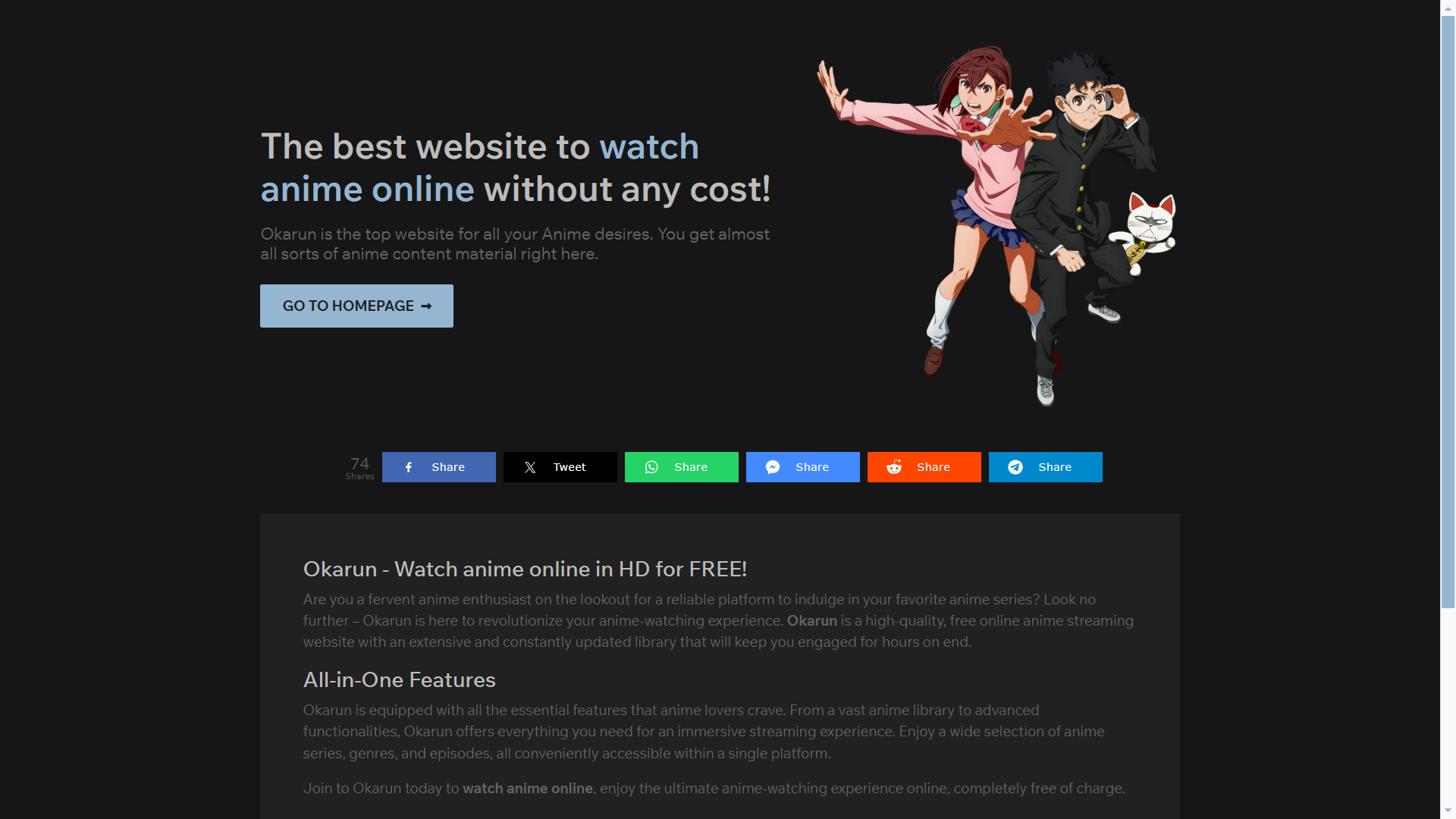 Okarun - Anime Streaming PHP Script (Automated + Manual)